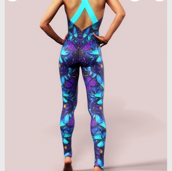 Purple Floral Bodysuit - Picture 4 of 6